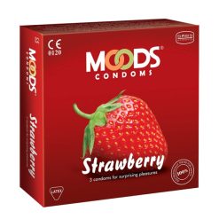 Moods- Strawberry flavored Condom Brand (3’s)
