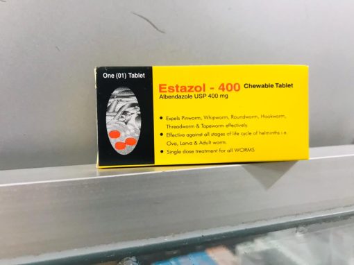 Estazol 400 chewable tablets Albendazole USP 400mg