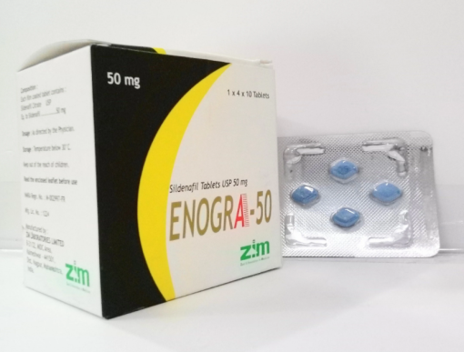 Enogra (Sildenafil) Delay Pills 50mg Tablets